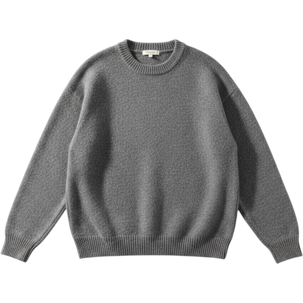 H&M MAMA Knit Maternity Sweater bump-friendly relaxed silhouette Melange L